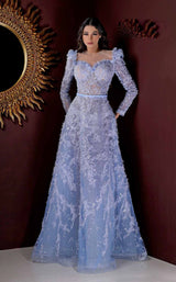 1 of 3 MNM Couture K3974 Blue