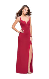 1 of 6 La Femme 25623 Deep Red