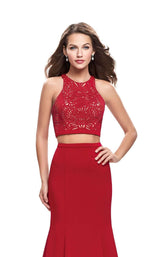 4 of 8 La Femme 25759 Deep Red