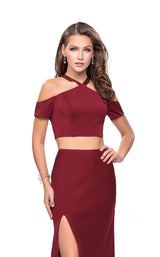 2 of 8 La Femme 25846 Burgundy