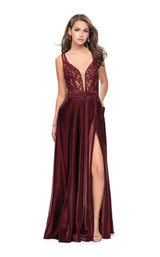 5 of 8 La Femme 25907 Burgundy