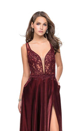 6 of 8 La Femme 25907 Burgundy