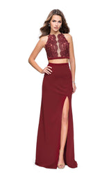 1 of 6 La Femme 25919 Burgundy