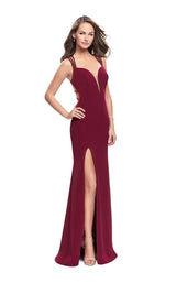 1 of 6 La Femme 26167 Burgundy