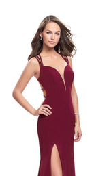 2 of 6 La Femme 26167 Burgundy