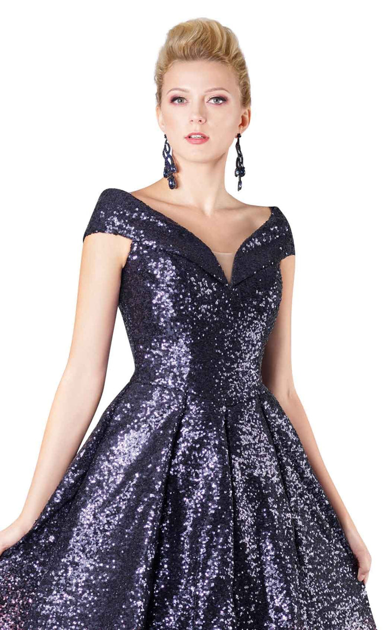 MNM Couture M0009 Navy-Fuchsia