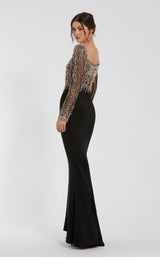 6 of 6 Mac Duggal 2256 Black/Gold