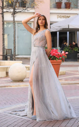 4 of 5 Modessa Couture M19026 Grey