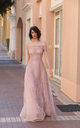 1 of 2 Modessa Couture M19039 Blush