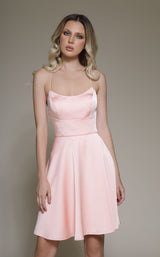 2 of 7 Modessa Couture M19046 Pink