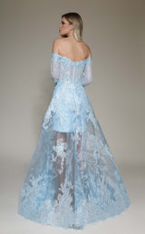 4 of 4 Modessa Couture M19085 Blue