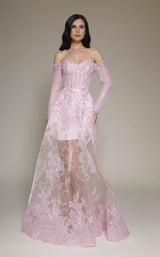 1 of 4 Modessa Couture M19085 Pink