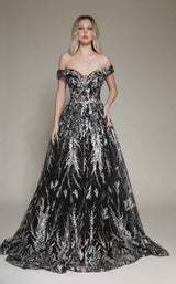 1 of 3 Modessa Couture M19088 Black