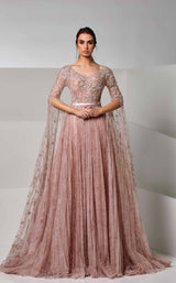 1 of 4 Modessa Couture M20252 Misty-Rose