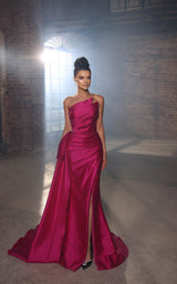 1 of 4 Modessa Couture M20312 Fuchsia