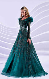 1 of 4 Modessa Couture M20318 Hunter Green