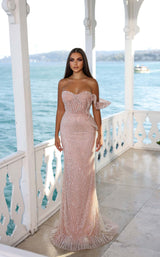 1 of 6 Modessa Couture M22402 Pink