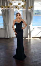 2 of 4 Modessa Couture M22411 Black