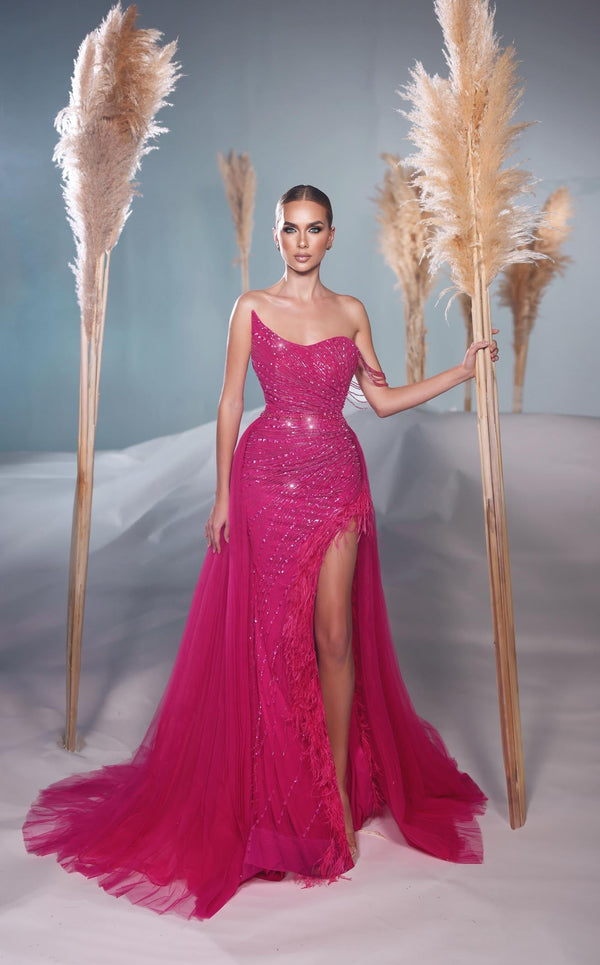 Modessa Couture M24601 Fuchsia