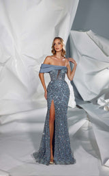 1 of 8 Modessa Couture M24611 Light Blue