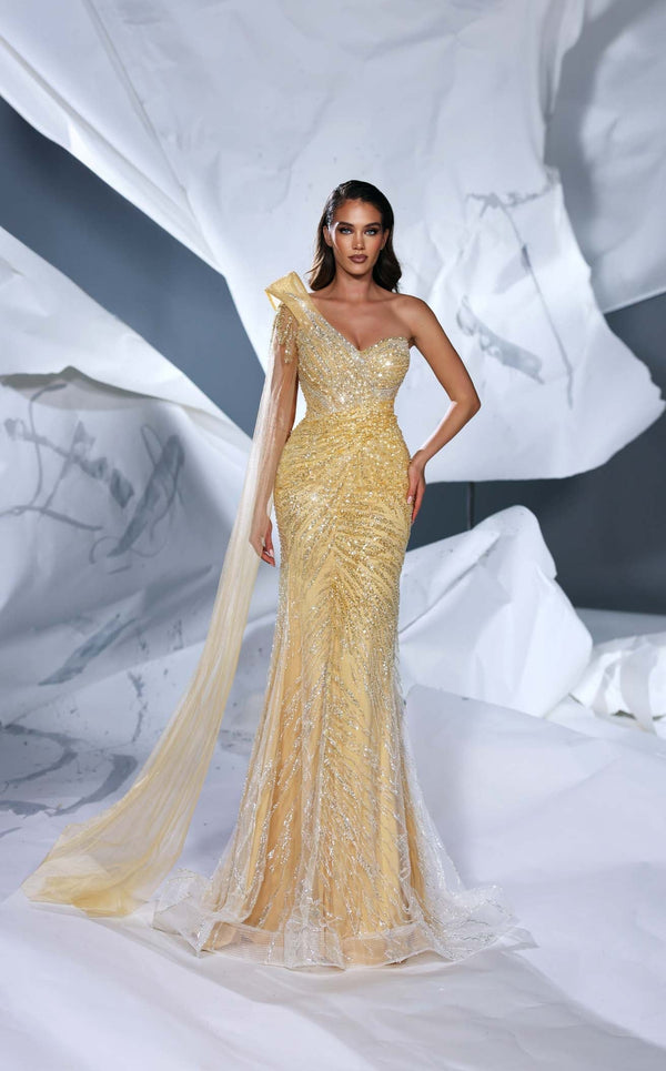 Modessa Couture M24643 Gold-Yellow