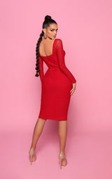 4 of 6 Nicoletta NP167 Dress Red