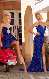 3 of 4 Portia and Scarlett PS202205 Dress Cobalt