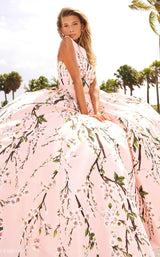 4 of 6 Sherri Hill 54380 Blush-Print Pink-Print