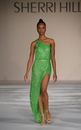 2 of 3 Sherri Hill 54908 Neon-Green