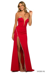 1 of 5 Sherri Hill 55376 Red