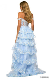 7 of 8 Sherri Hill 55500 Light-Blue