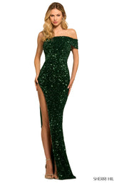 1 of 5 Sherri Hill 55520 Emerald