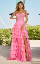 1 of 4 Sherri Hill 56162 Bright Pink