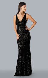 1 of 2 Stella Couture 23168 Black