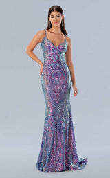 1 of 2 Stella Couture 24160 Purple