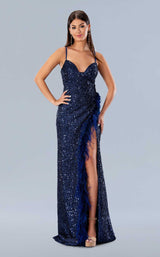 1 of 2 Stella Couture 24194 Navy