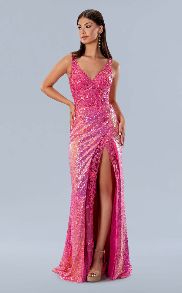 Stella Couture 24200 Fuchsia