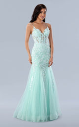 1 of 2 Stella Couture 24229 Aqua