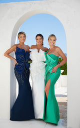 3 of 8 Terani 241E2411 Navy, Ivory, Emerald