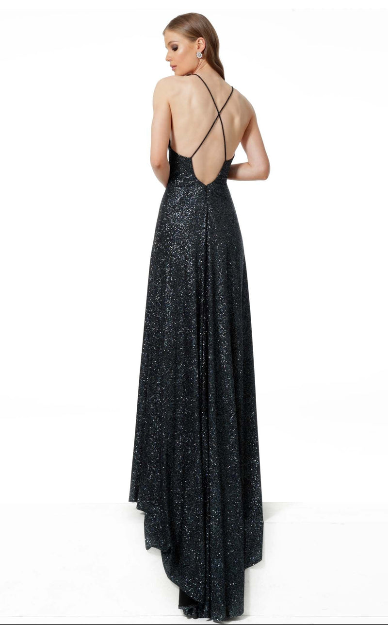 Jovani 1551 Black/Blue