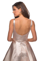 8 of 8 La Femme 28181 Dress Rose Gold