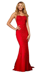 2 of 10 Sherri Hill 52338 Red