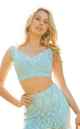 19 of 30 Sherri Hill 52472 Aqua