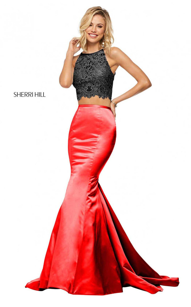 Sherri Hill 52851 Black/Red