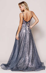 2 of 2 Glitz and Glam GGSU064 Dress Charcoal