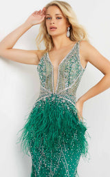 14 of 22 Jovani 03023 Dress Emerald