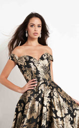 4 of 6 Jovani 03942 Dress Black-Gold