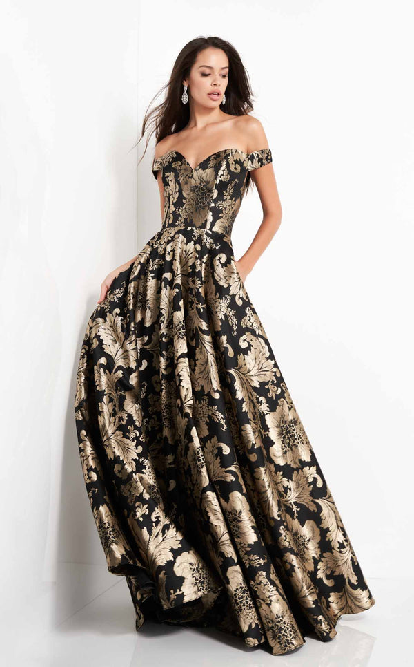 Jovani 03942 Dress Black-Gold