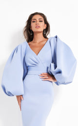 5 of 6 Jovani 04371 Light Blue