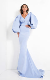 2 of 6 Jovani 04371 Light Blue